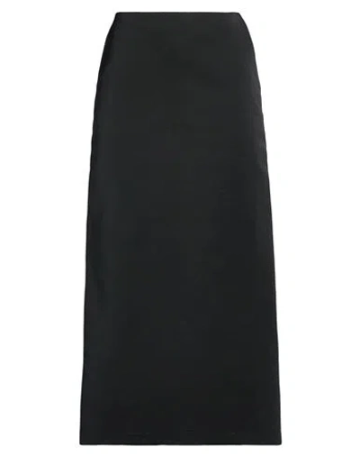 Co.go Co. Go Woman Maxi Skirt Black Size 10 Polyester, Cotton