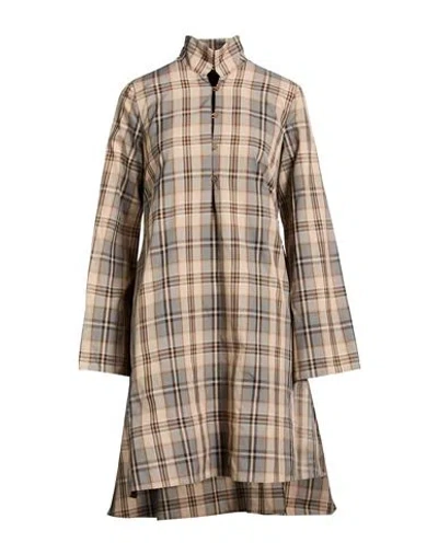 Co.go Co. Go Woman Mini Dress Beige Size 6 Polyester, Silk In Neutral