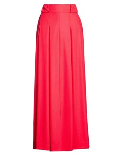 Co.go Co. Go Woman Pants Red Size 4 Virgin Wool, Elastane
