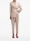 Co.go Double-breasted Blazer In Pink