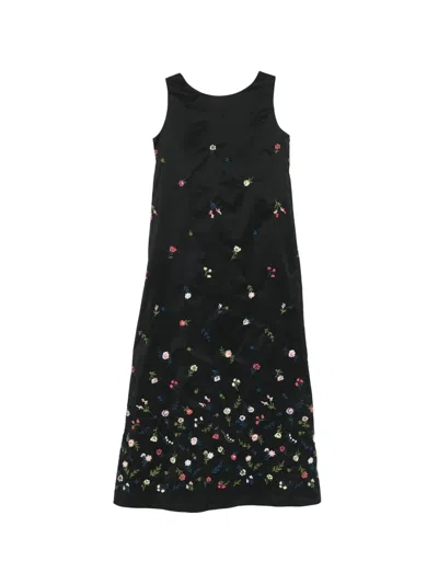 Co.go Floral Dress In Black