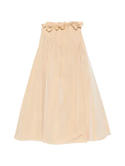 Co.go Paperbag-waist Maxi Skirt In Multi