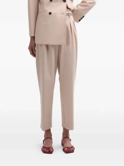 Co.go Neutral Wool Cropped Pants