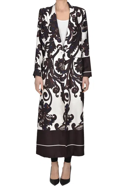 Co.go Printed Silk Coat