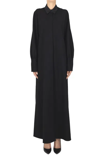 Co.go Shirt Dress In Black