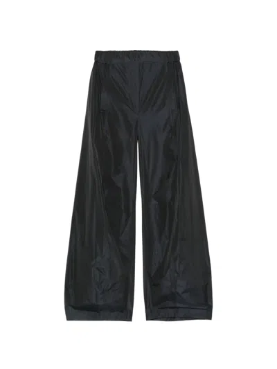Co.go Wide-leg Trousers In Black