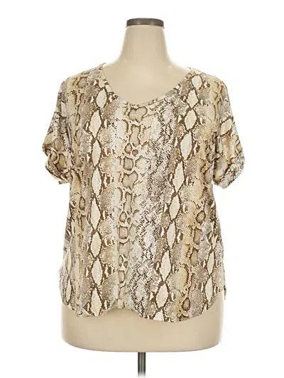 Pre-owned Coin 1804 Short Sleeve T-shirt In Tan