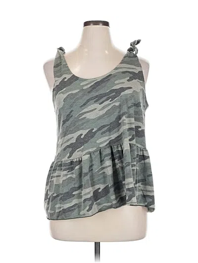 Pre-owned Coin 1804 Sleeveless Top Gray Halter Neckline Tops