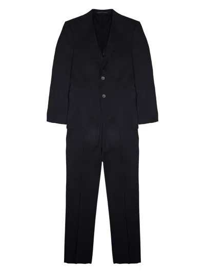 Colamarino Abito In Misto Lana Con Giacca Monopetto In Black