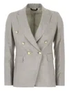 Colamarino Double-breasted Suit In Gray