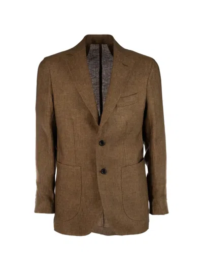 Colamarino Patch-pocket Blazer In Gold