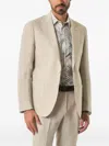 Colamarino Single-breasted Linen Blazer In Neutral