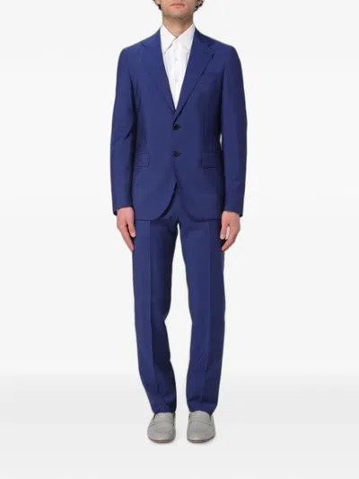 Colamarino Single-breasted Suit In Blue