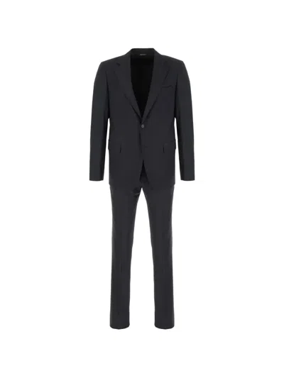 Colamarino Single-breasted Suit (set Of Two) In Blue