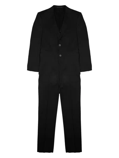 Colamarino Single-breasted Two-piece Suit With Tailored Fit In Black
