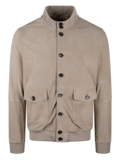 Colamarino Suede Bomber Jacket