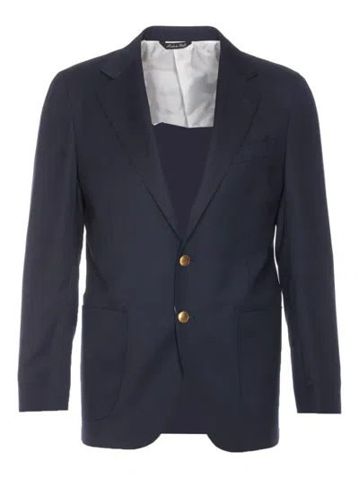 Colamarino Virgin Wool Blazer In Blue