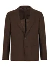 Colamarino Wool Single-breasted Blazer In Braun