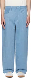 Colbo Blue Big Pocket Jeans In Blue