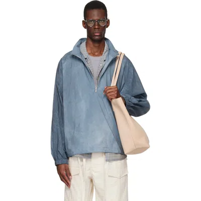 Colbo Blue Half Zip Raglan Jacket