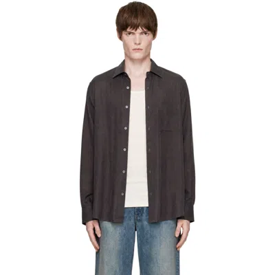 Colbo Brown Pen Shirt In Multi