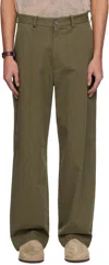 Colbo Khaki Chinos Trousers In Brown