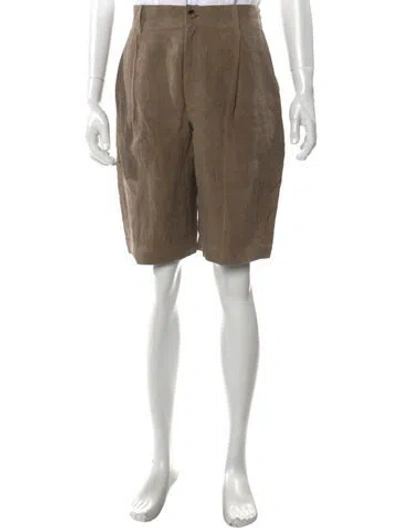 Pre-owned Colbo Linen Shorts W/ Tags In Brown