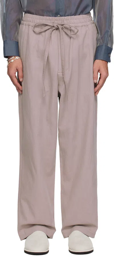 Colbo Taupe Draw Trousers In Greige