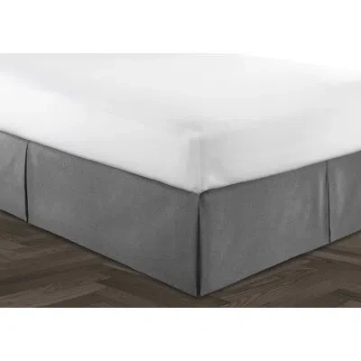 Colcha Linens Aldon Bed Skirt In Gray