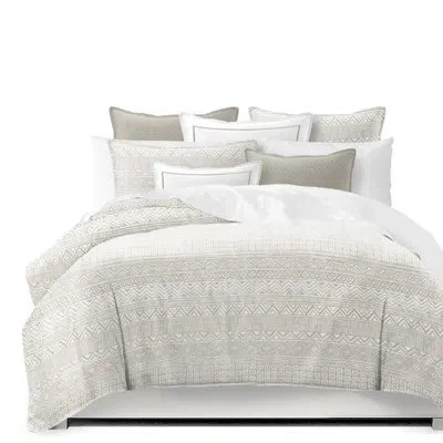 Colcha Linens Alekis Gray Microfiber 3 Piece Coverlet / Bedspread Set In Gray Abstract