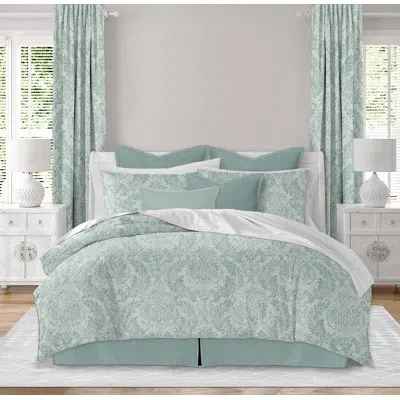 Colcha Linens Bella Comforter Set In Aqua