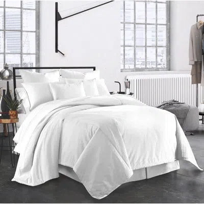 Colcha Linens Carter Cotton Duvet Cover Set In White