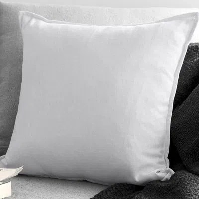 Colcha Linens London Rectangular 100% Polyester Pillow Cover And Insert In White