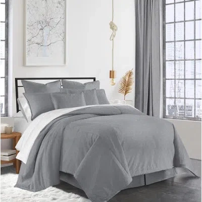 Colcha Linens Rodney Comforter Set In Gray