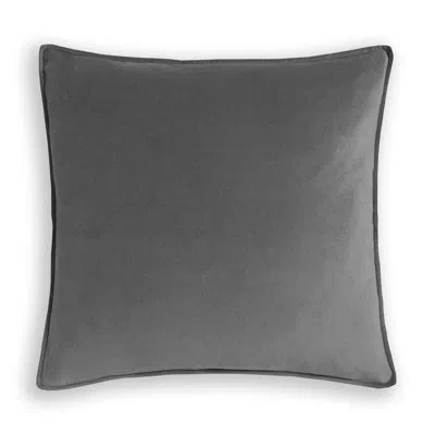 Colcha Linens Throw Pillow In Silver Gray