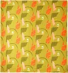 Cold Picnic Green & Khaki Aviary Early Spring Late Summer Queen Quilt In Multi