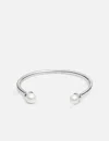 Coldframe Cold White Double Pearl Open Bracelet
