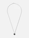 Coldframe Very Vintage Black Onyx Heart Pendant Necklace