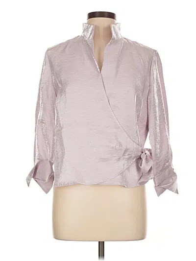 Pre-owned Coldwater Creek 3/4 Sleeve Blouse In Pink