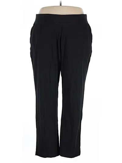 Pre-owned Coldwater Creek Active Pants In Black