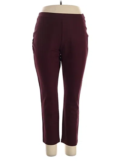 Pre-owned Coldwater Creek Active Pants In Burgundy