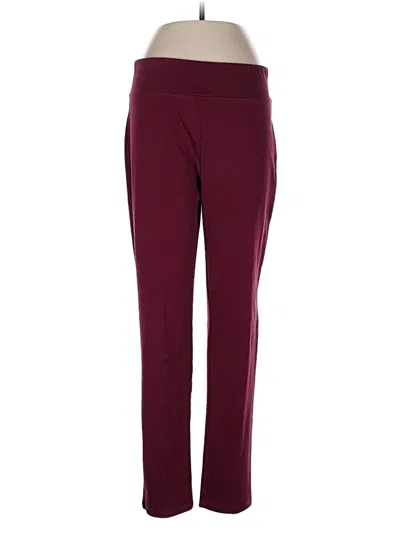 Pre-owned Coldwater Creek Active Pants In Burgundy