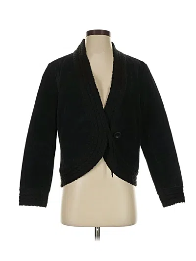 Pre-owned Coldwater Creek Blazer Jacket In Black