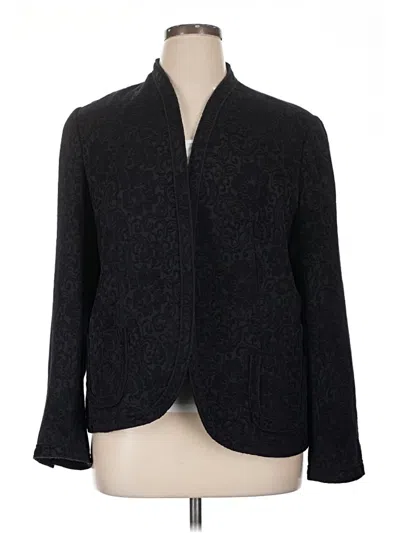 Pre-owned Coldwater Creek Blazer Jacket In Black