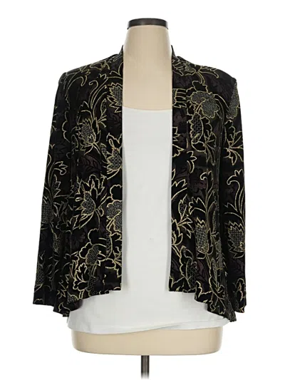 Pre-owned Coldwater Creek Blazer Jacket In Black