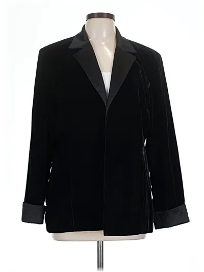Pre-owned Coldwater Creek Blazer Jacket In Black