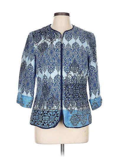 Pre-owned Coldwater Creek Blazer Jacket In Blue