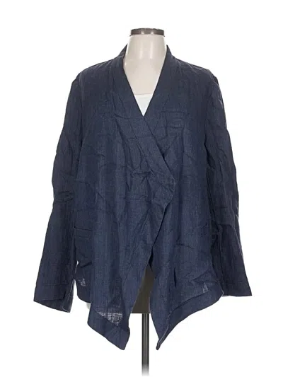 Pre-owned Coldwater Creek Blazer Jacket In Blue