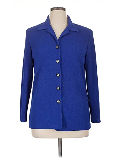 Coldwater Creek Blazer Jacket In Blue