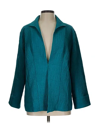 Pre-owned Coldwater Creek Blazer Jacket In Blue